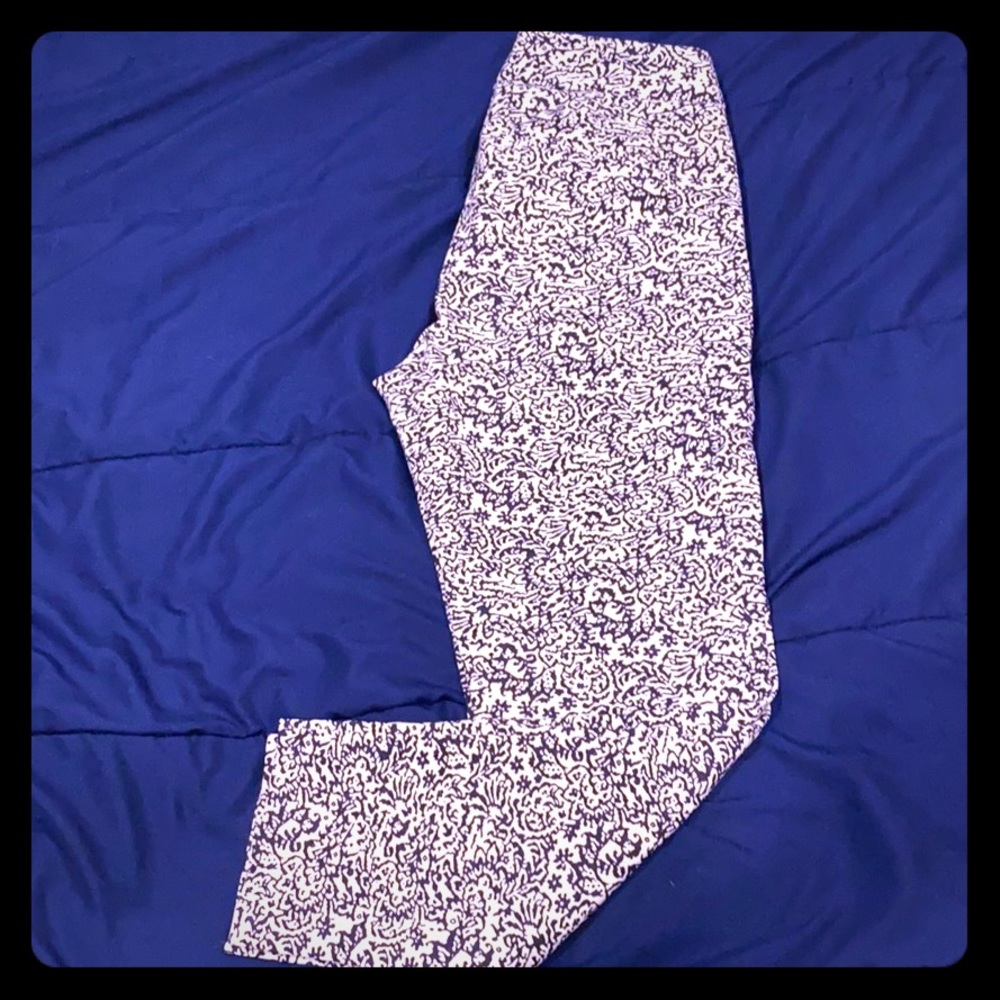 CROSBY Printed crop dress pant